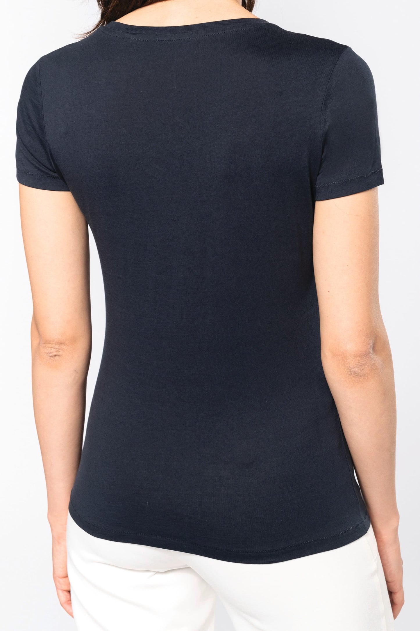 K3003 - T-shirt donna Supima® scollo a V manica corta
