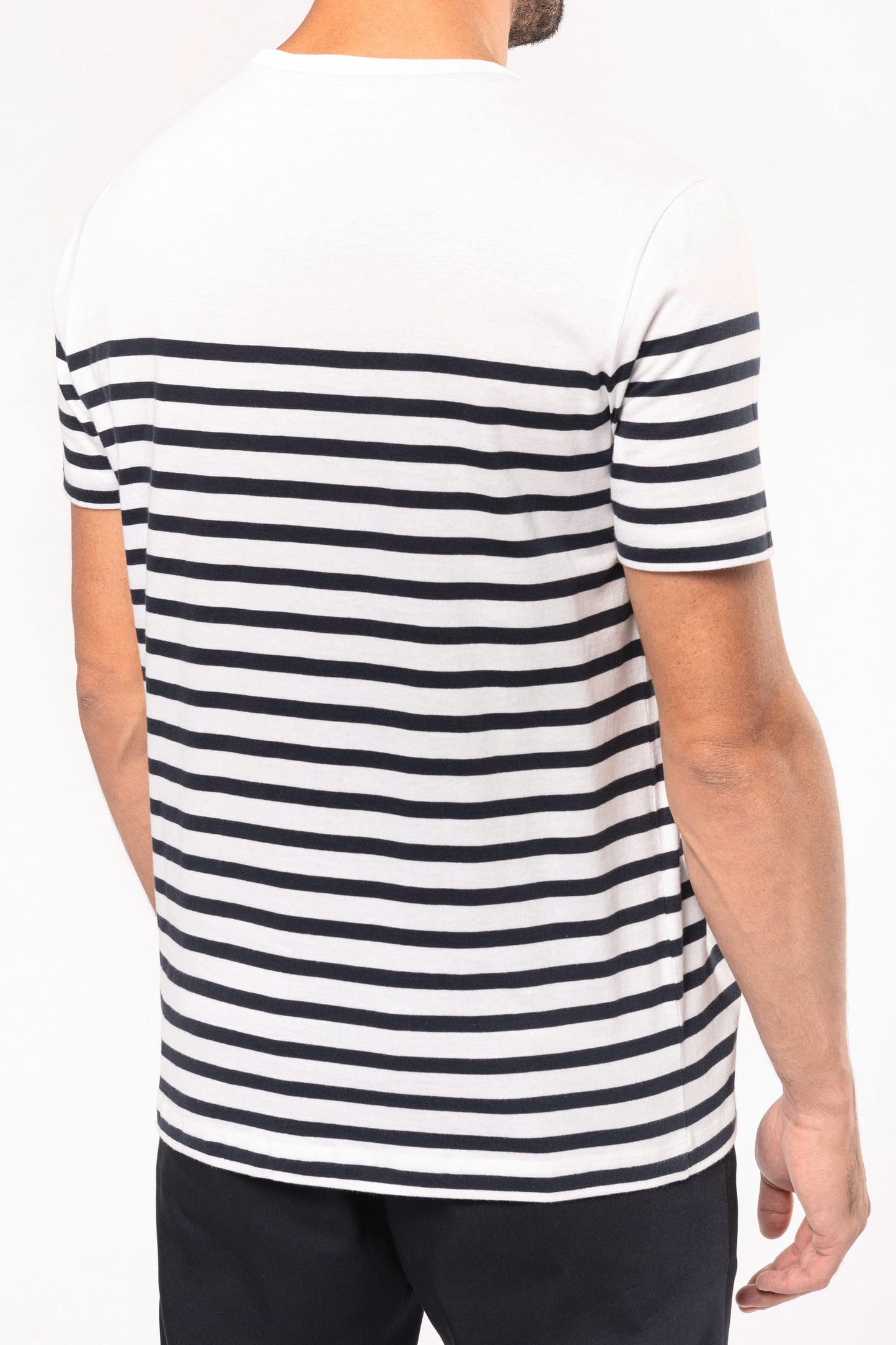 K3033 - T-shirt uomo in stile marinaro Bio girocollo