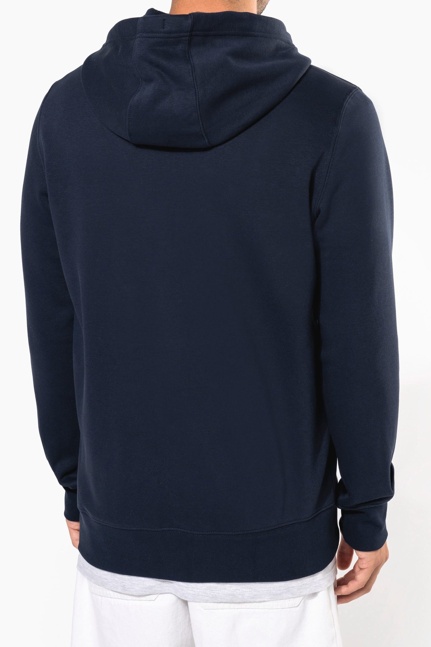 K454 - Felpa uomo con cappuccio full zip