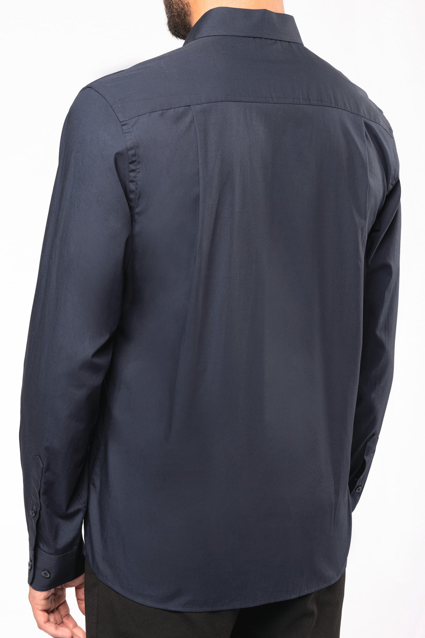 K541C - Camicia uomo in popeline manica lunga