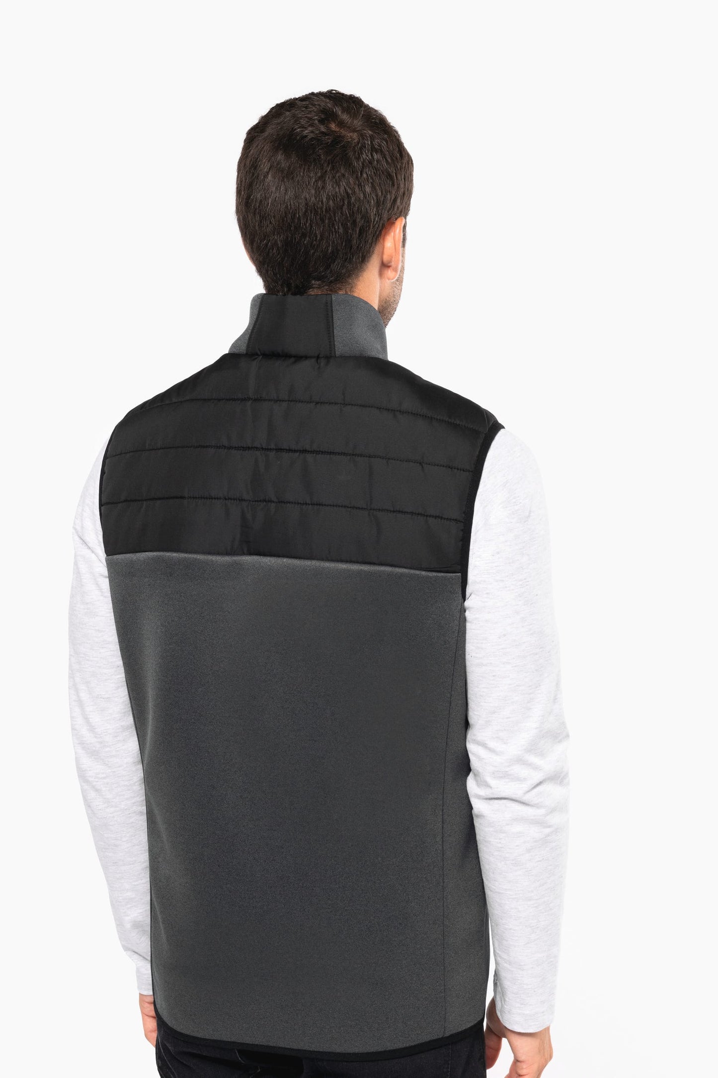 K6170 - Bodywarmer bimateriale uomo