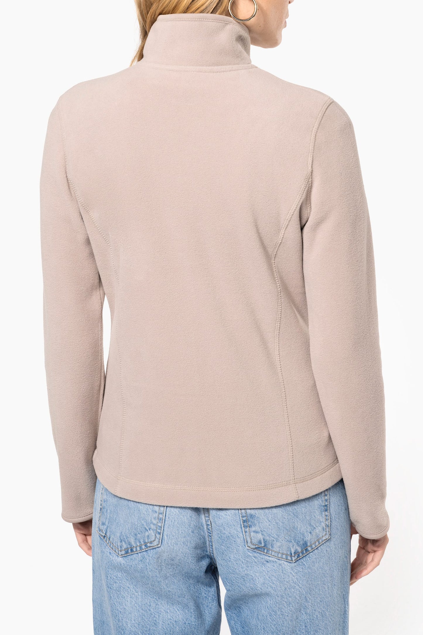 K907A - Giacca micropile con zip donna