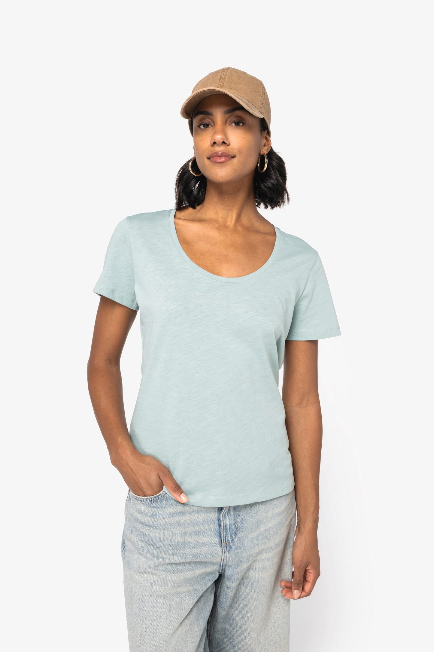 T-shirt slub donna ecosostenibile (NS329)