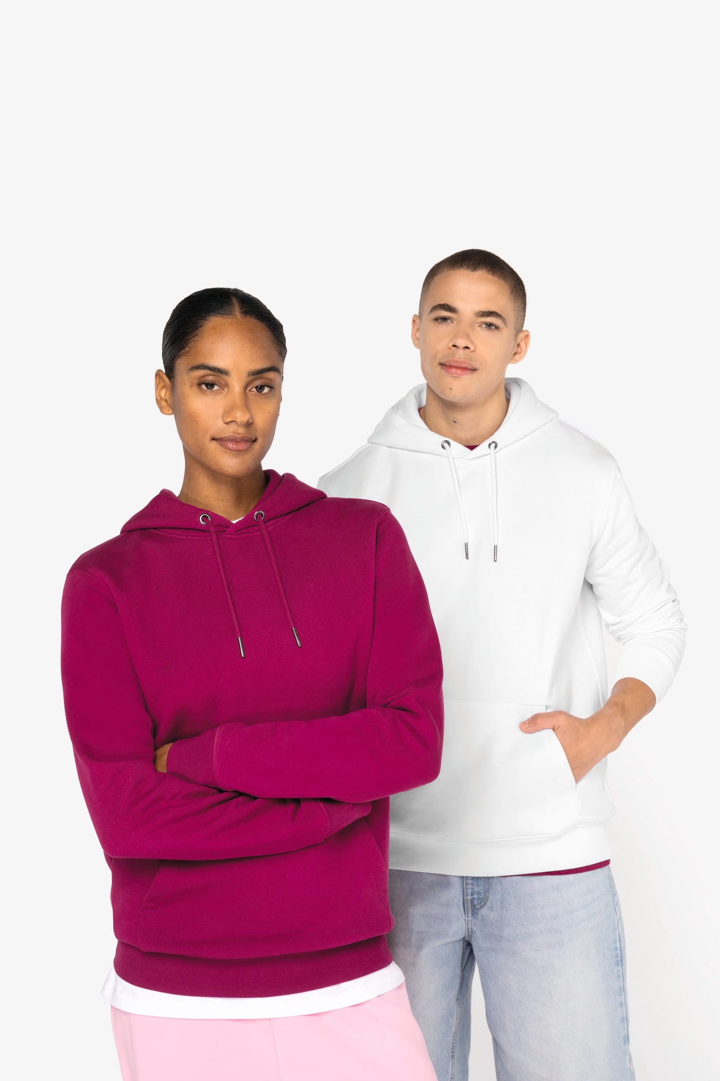 Felpa unisex con cappuccio ecosostenibile (NS401)