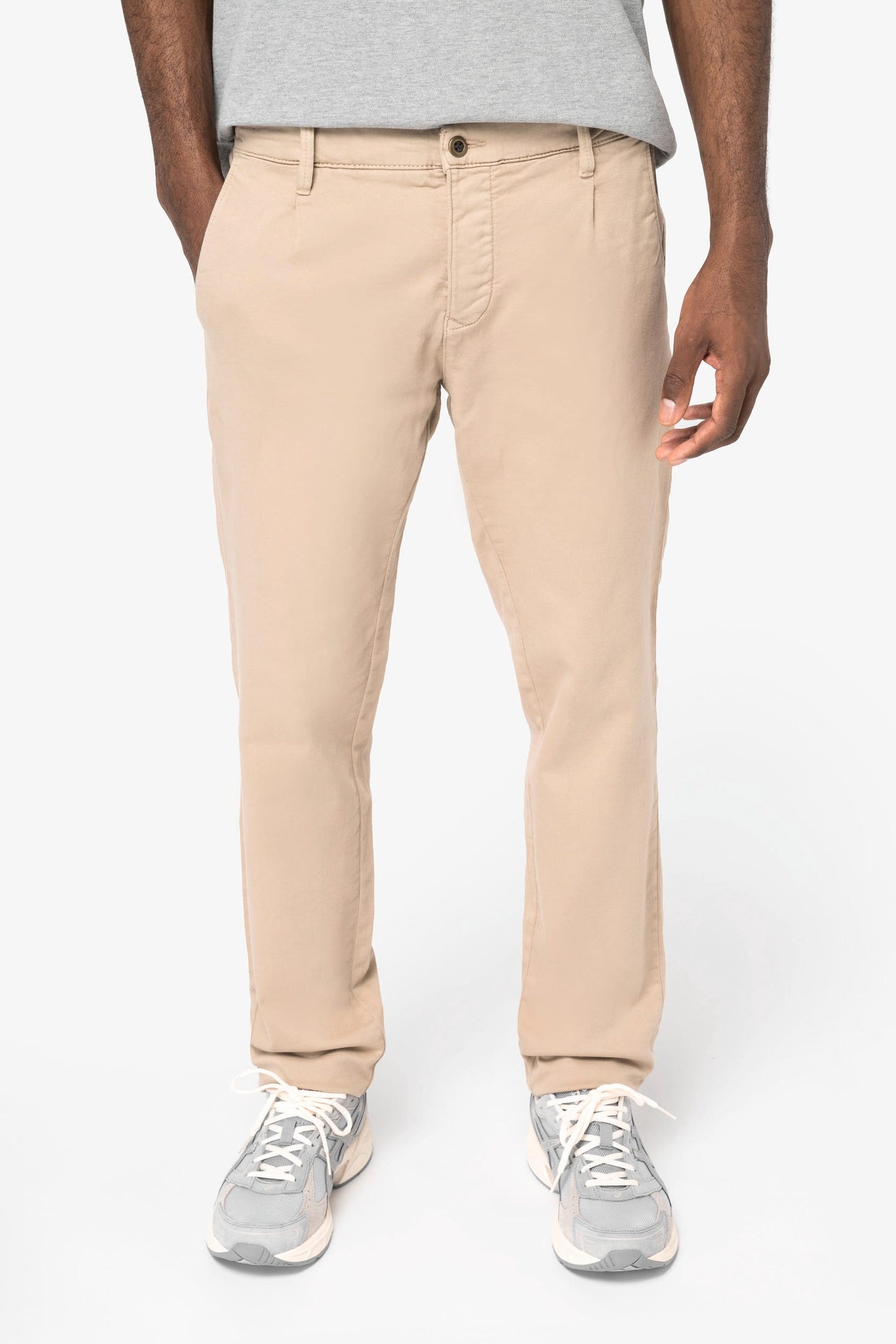 Pantaloni chino uomo ecosostenibili French Terry (NS705)