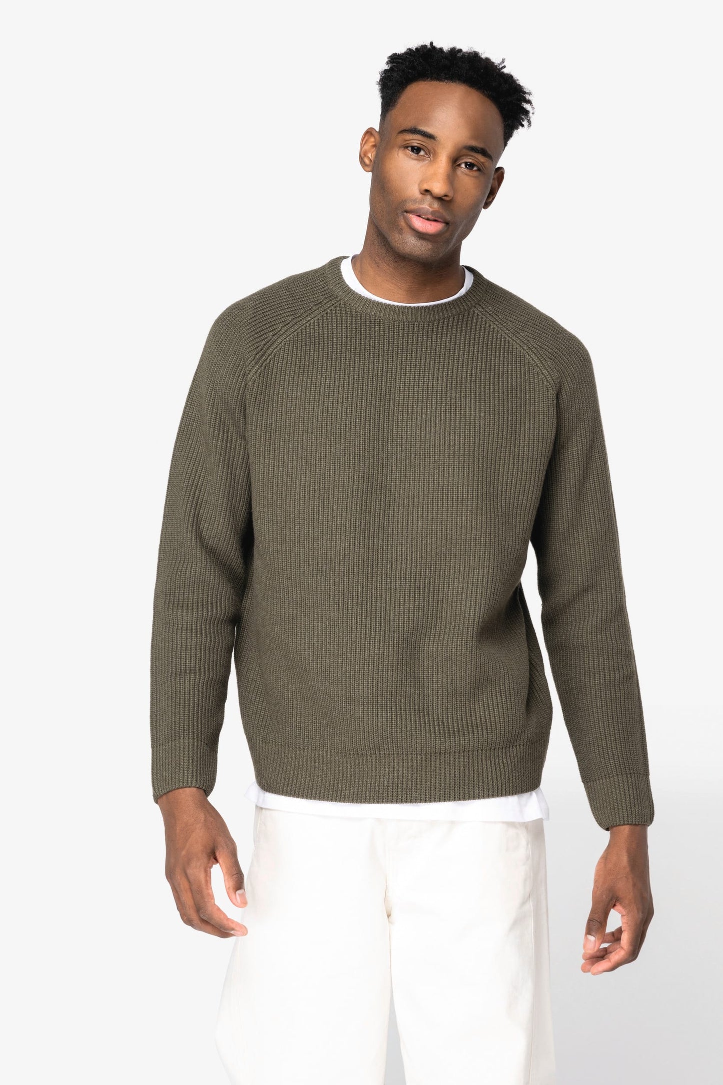 Pullover uomo ecosostenibile a maglia grossa (NS911)
