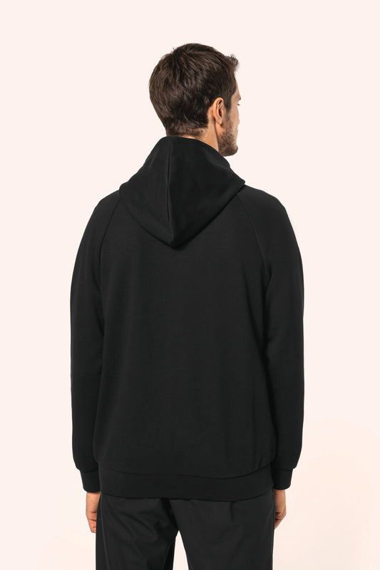 PK400 - Felpa uomo con zip e cappuccio
