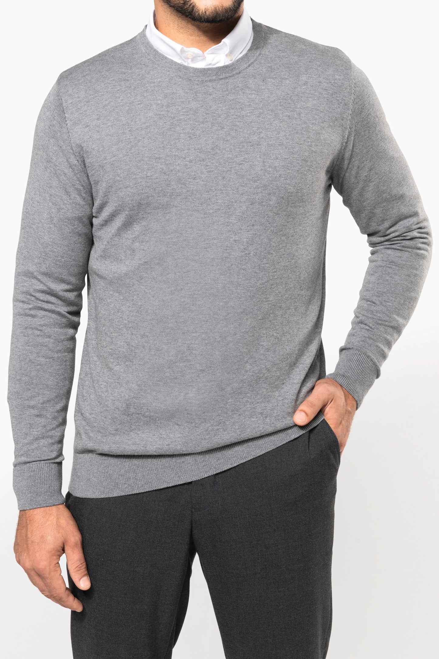 PK900 - Pullover uomo Supima® girocollo