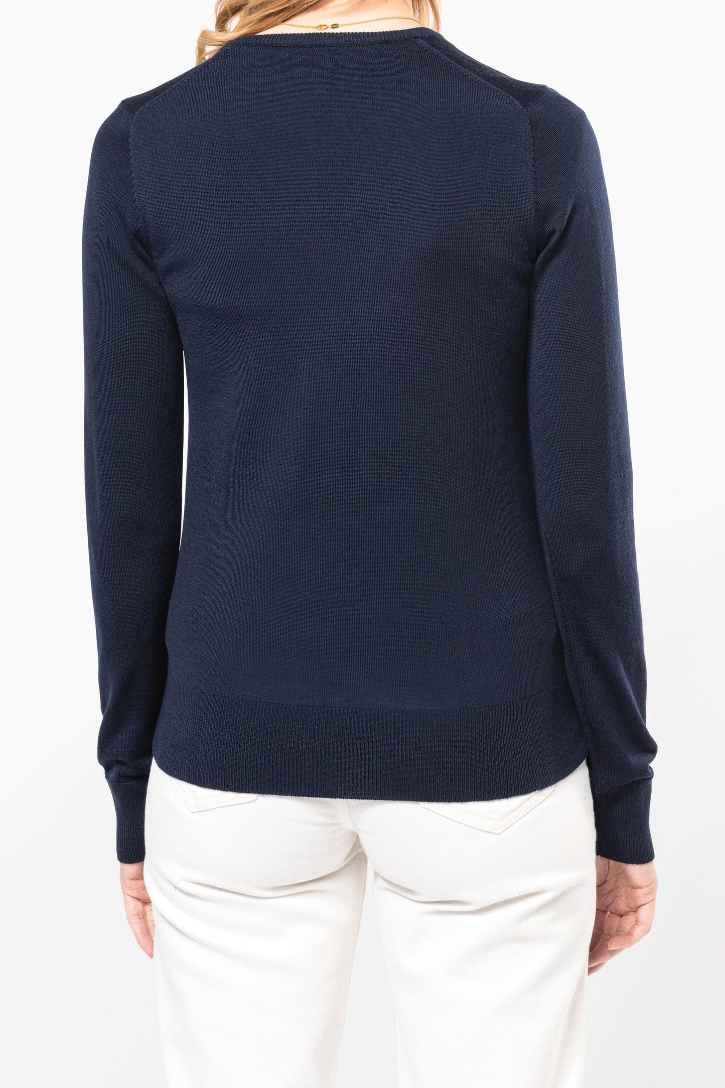PK911 - Pullover donna Merino con scollo a V