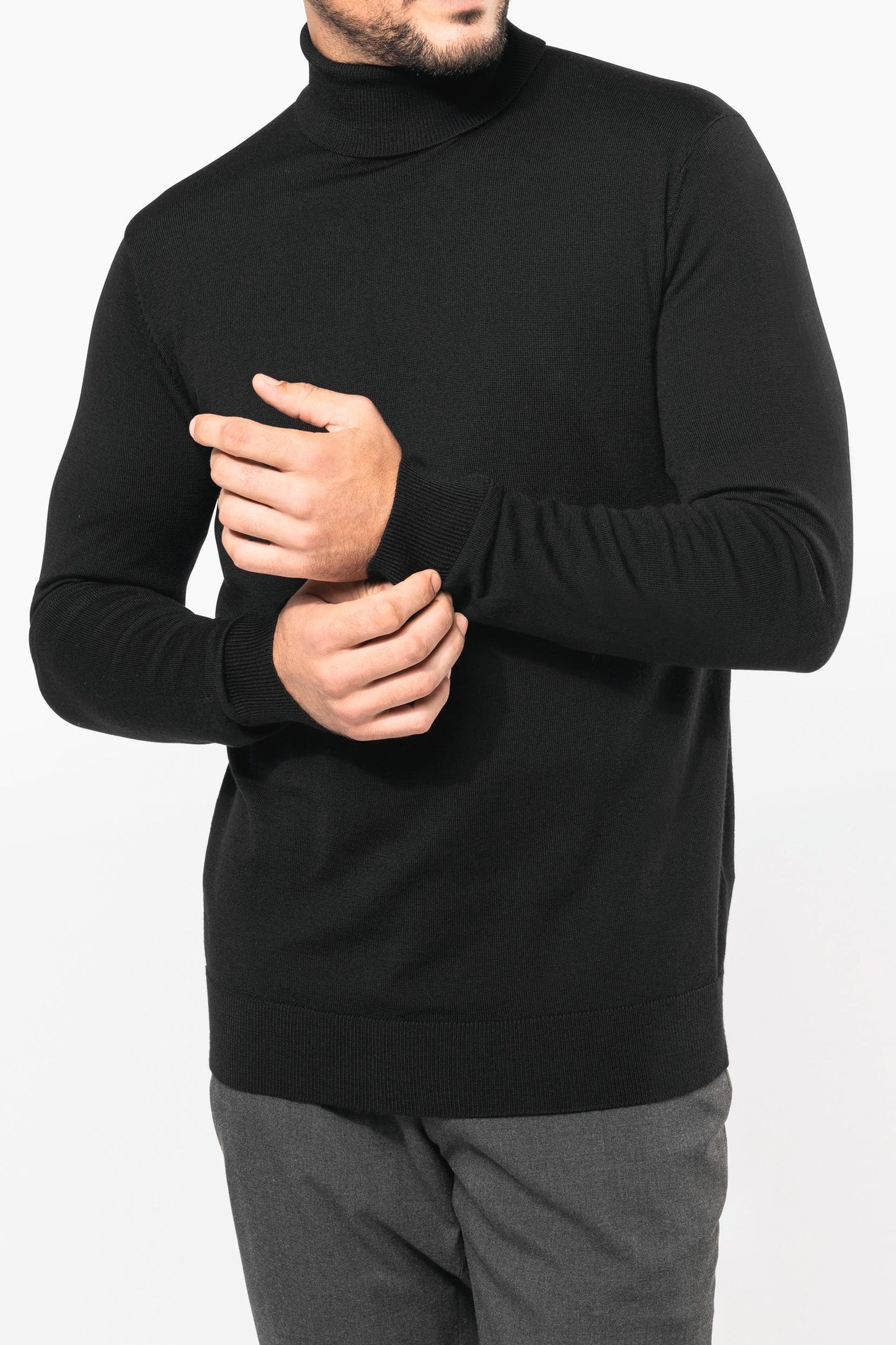 PK912 - Pullover uomo Merino con collo dolcevita