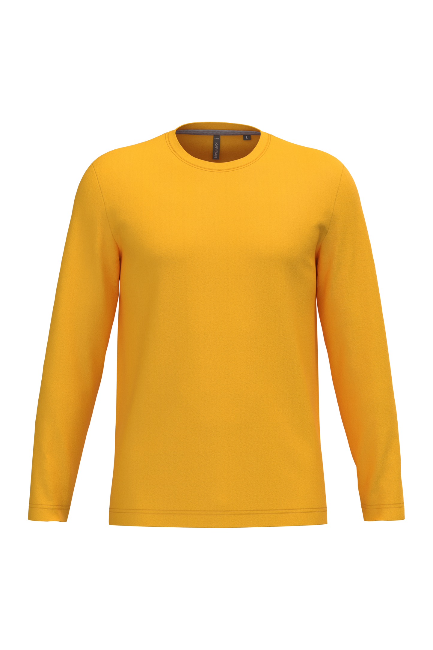 K359 T-shirt uomo manica lunga girocollo