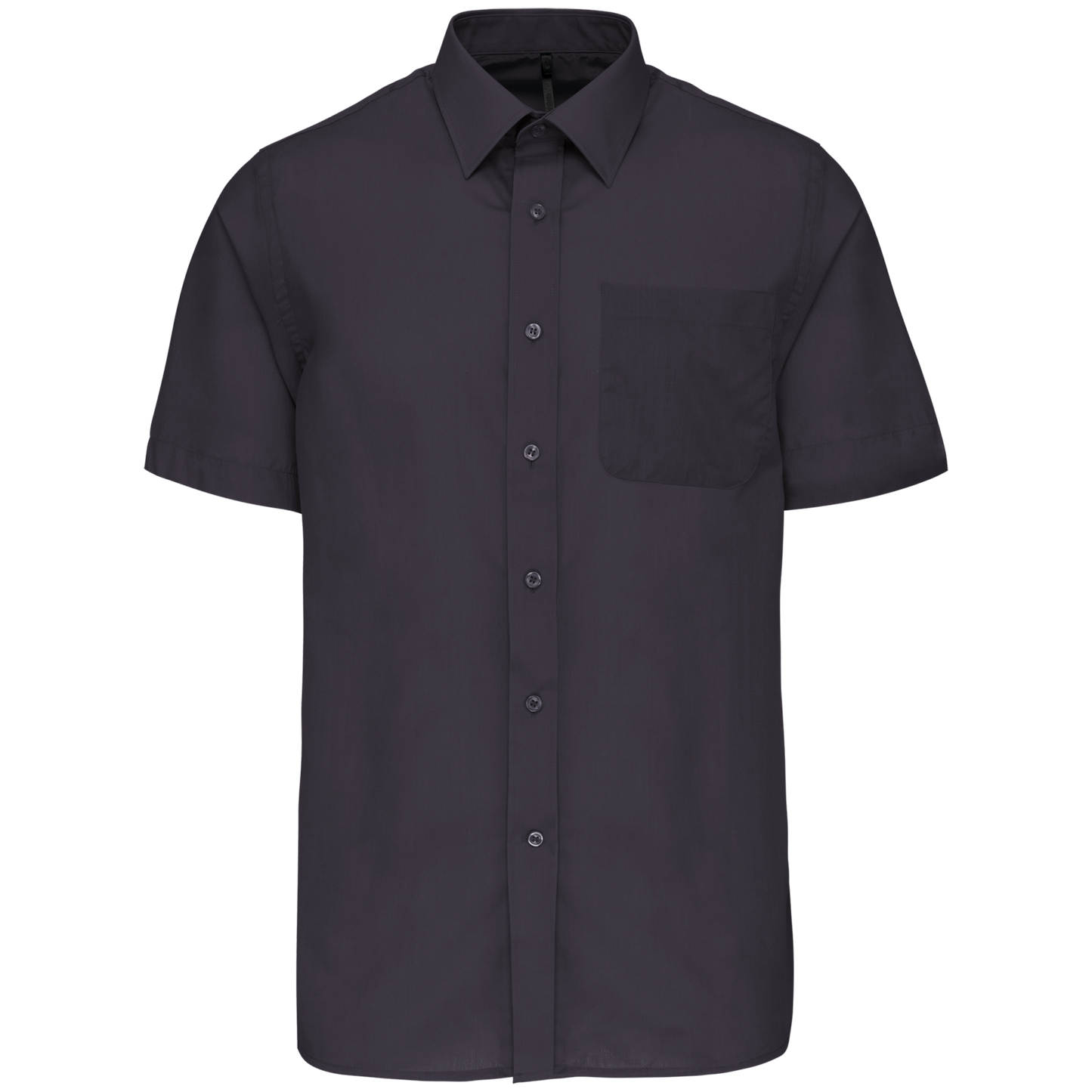 Camicia popeline policotone uomo maniche corte facile da lavare (K551C-taglie-standard)