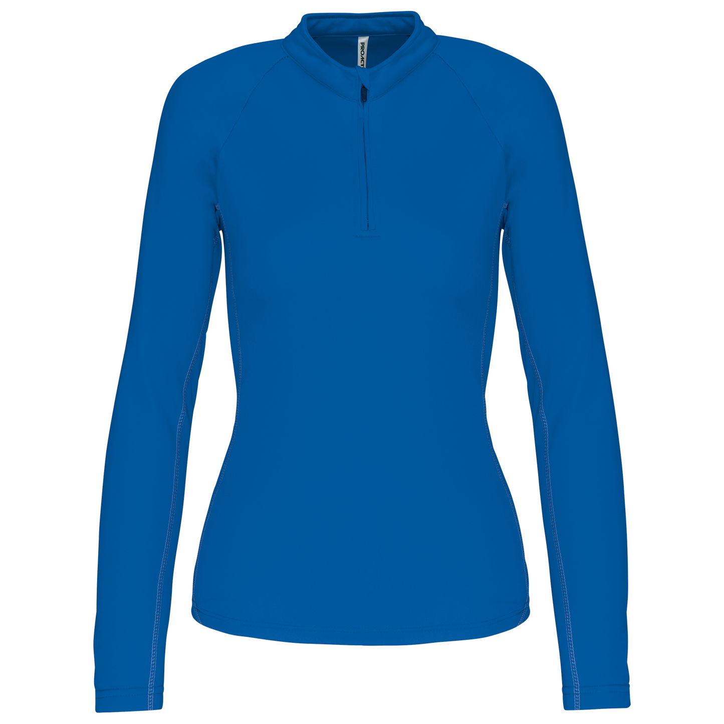 Top sportivo a maniche lunghe ¼ zip donna (PA336)