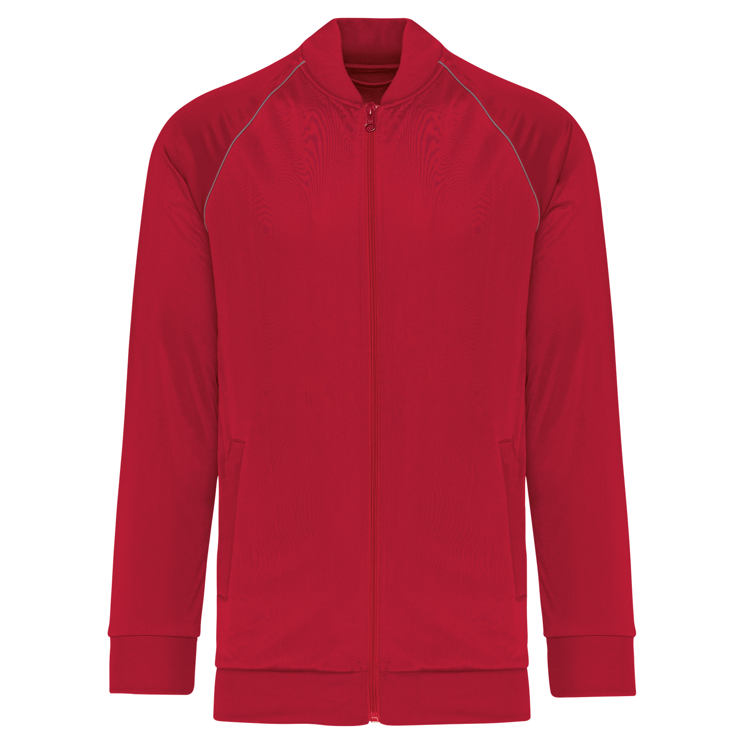 Giacca tuta unisex con zip e colletto rigato (PA384)