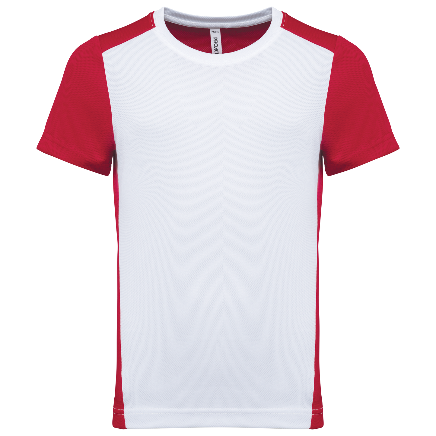 T-shirt bambini sportiva bicolore ecosostenibile (PA4016)