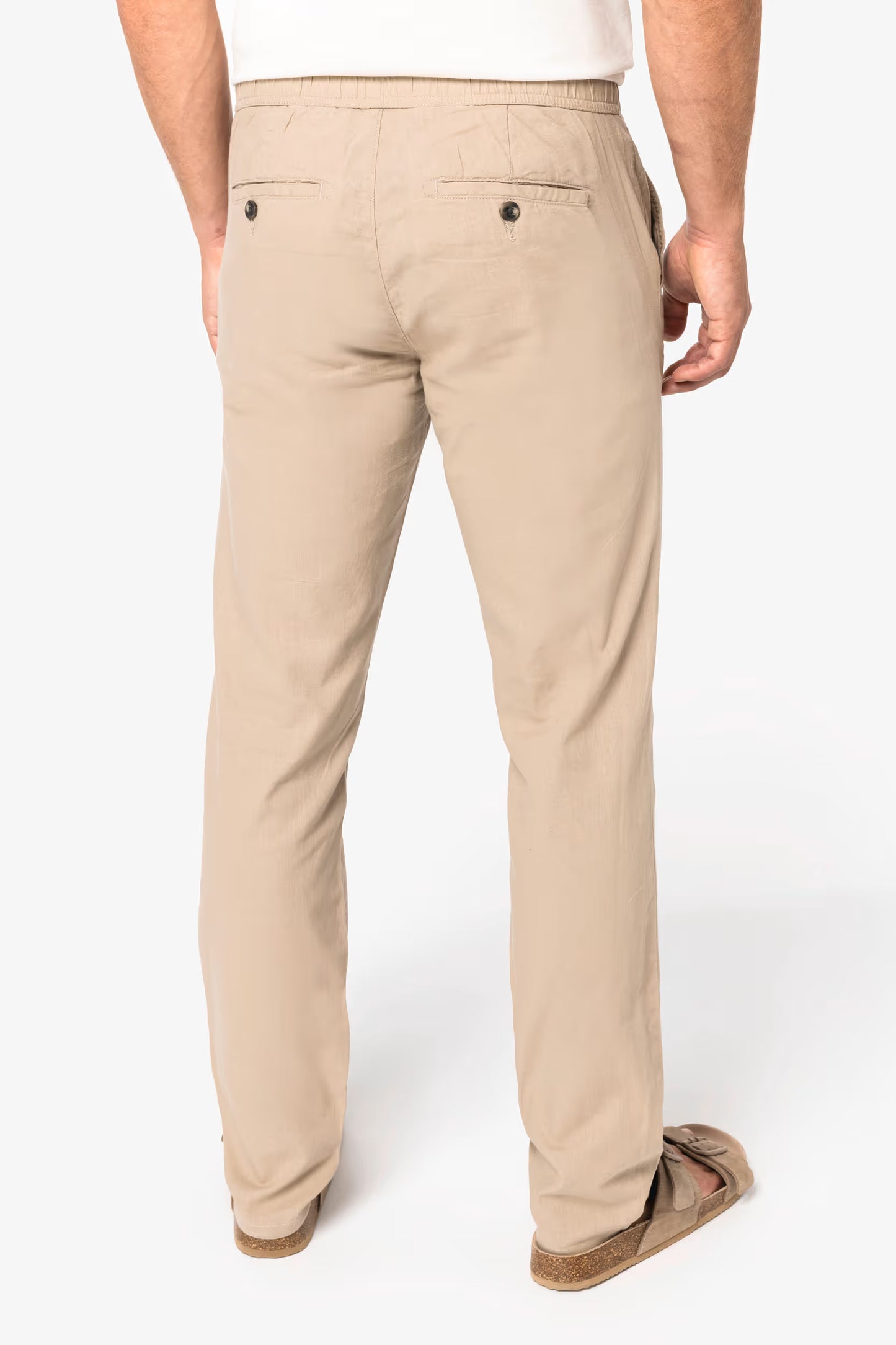 SP708 - Pantaloni uomo ecosostenibili in lino e cotone bio