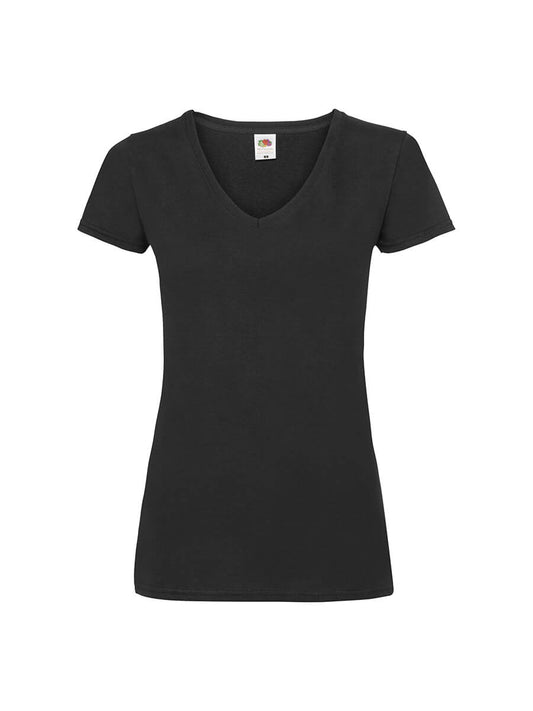 613980 - T-SHIRT DONNA MANICA CORTA COLLO A V VALUEWEIGHT