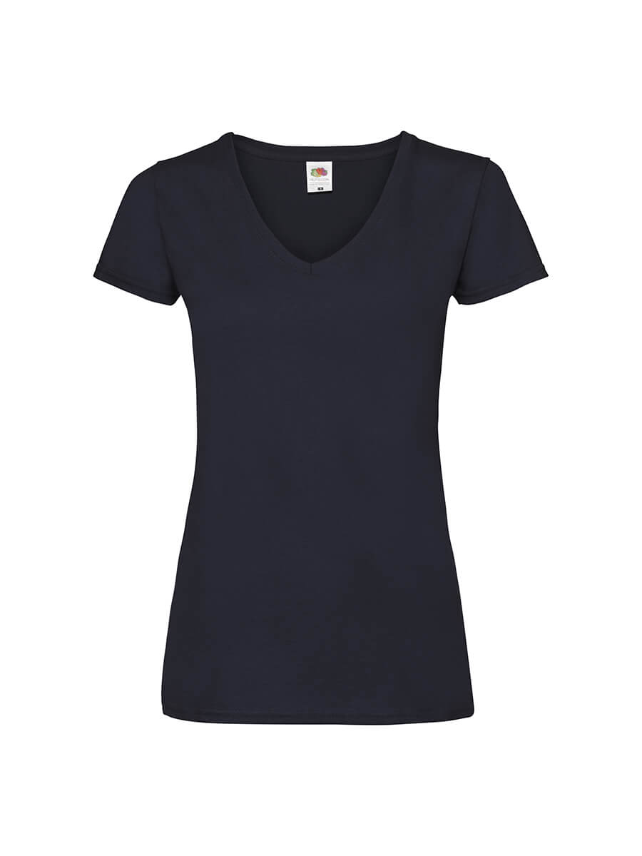 613980 - T-SHIRT DONNA MANICA CORTA COLLO A V VALUEWEIGHT