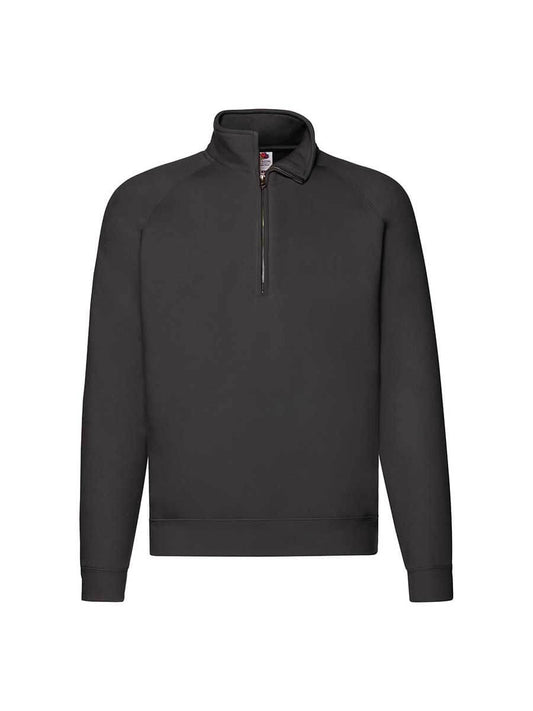 620320 - FELPA UNISEX MEZZA ZIP PREMIUM