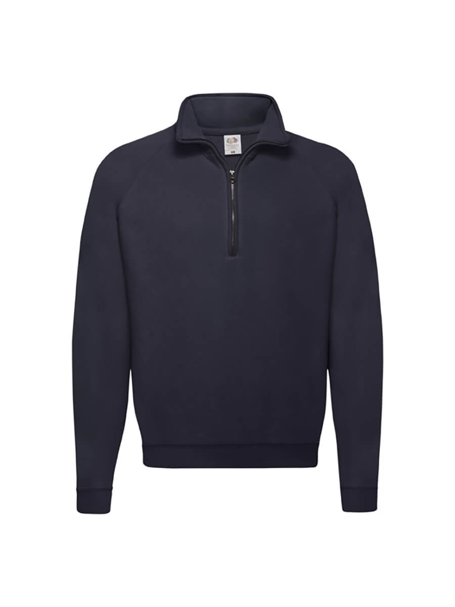 621140 - FELPA UNISEX MEZZA ZIP CLASSIC