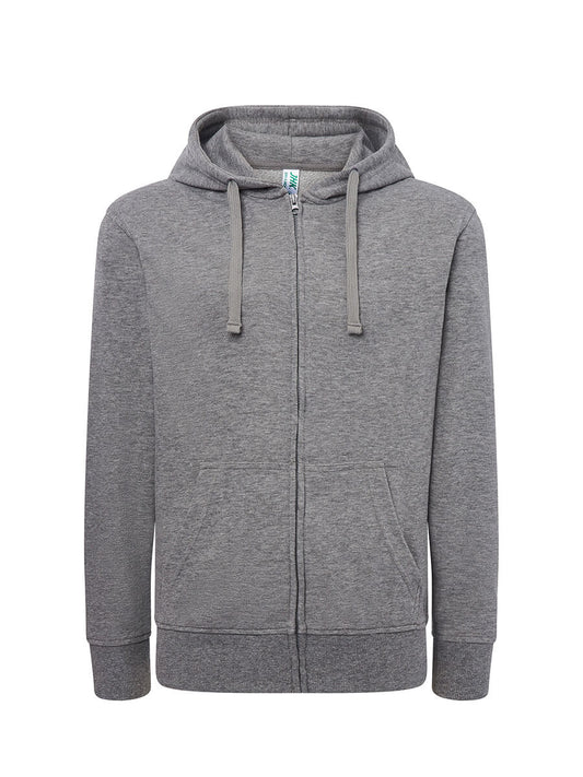 SWULHOOD240 - FELPA DONNA CAPPUCCIO E ZIP LEGGERA FRENCH TERRY