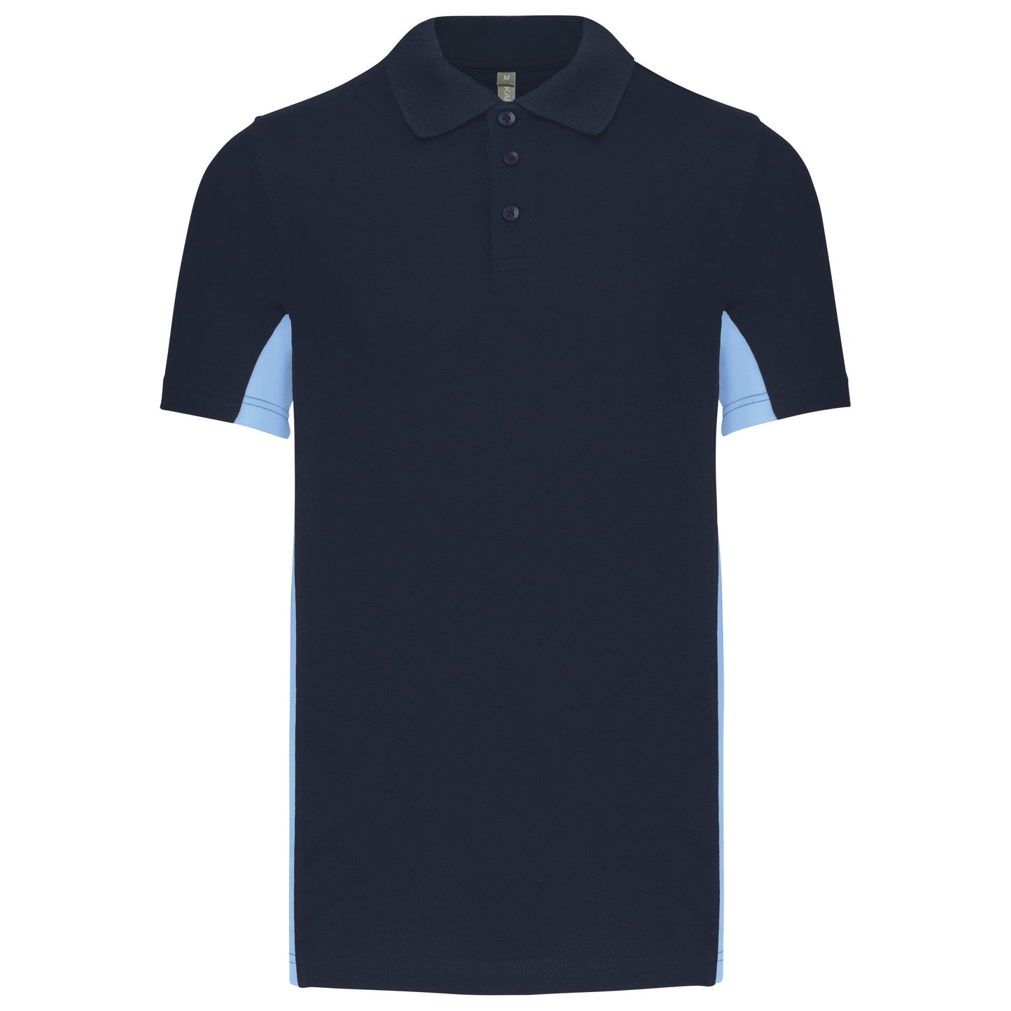 K232 - Polo piqué uomo bicolore maniche corte