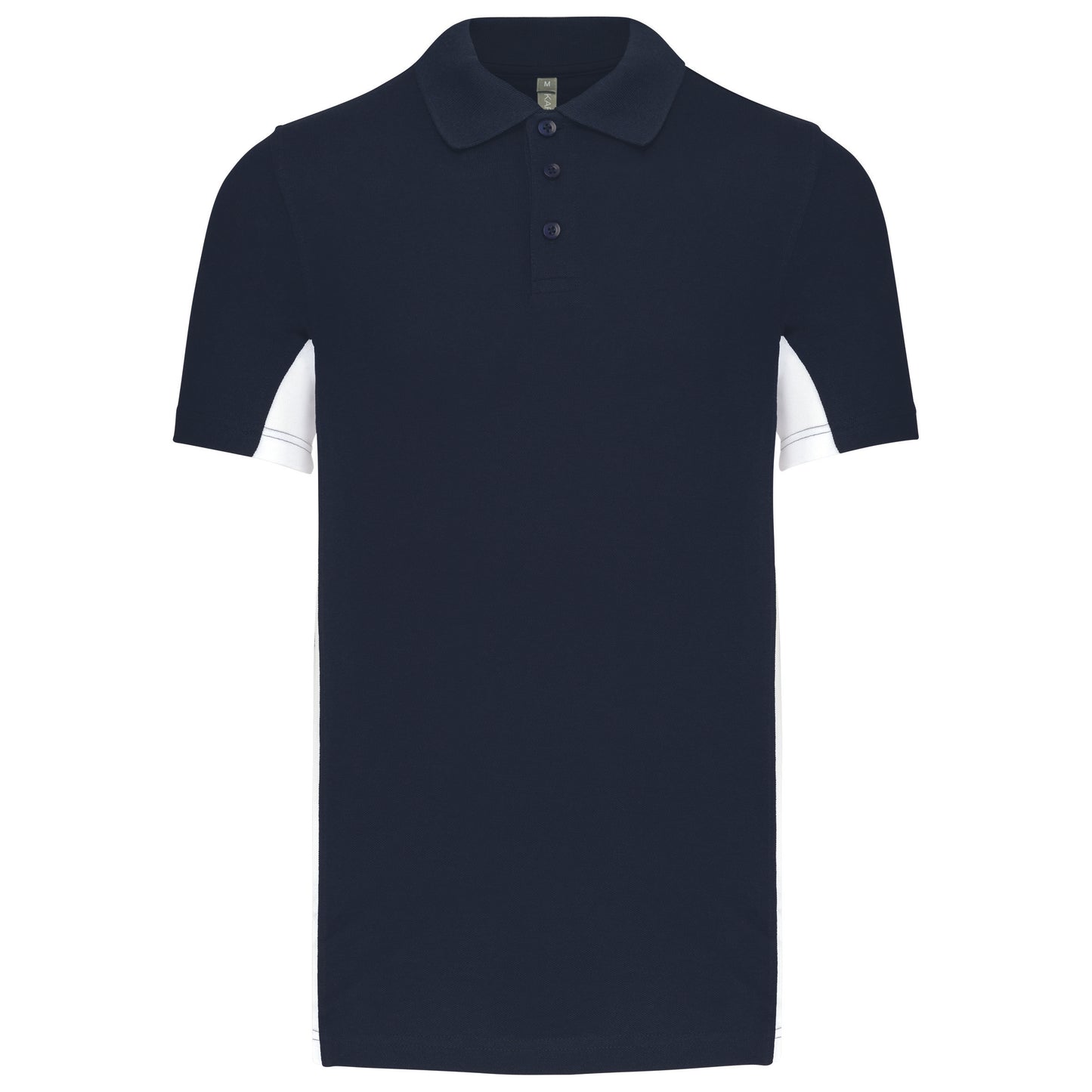K232 - Polo piqué uomo bicolore maniche corte