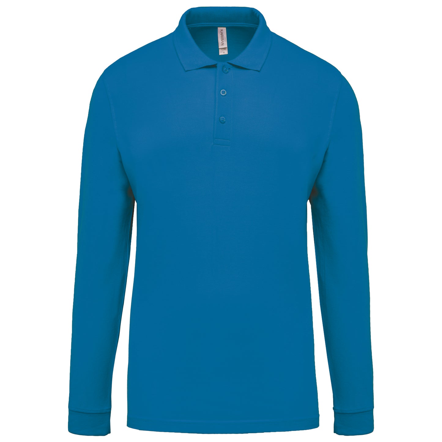 K256C - Polo piqué uomo manica lunga