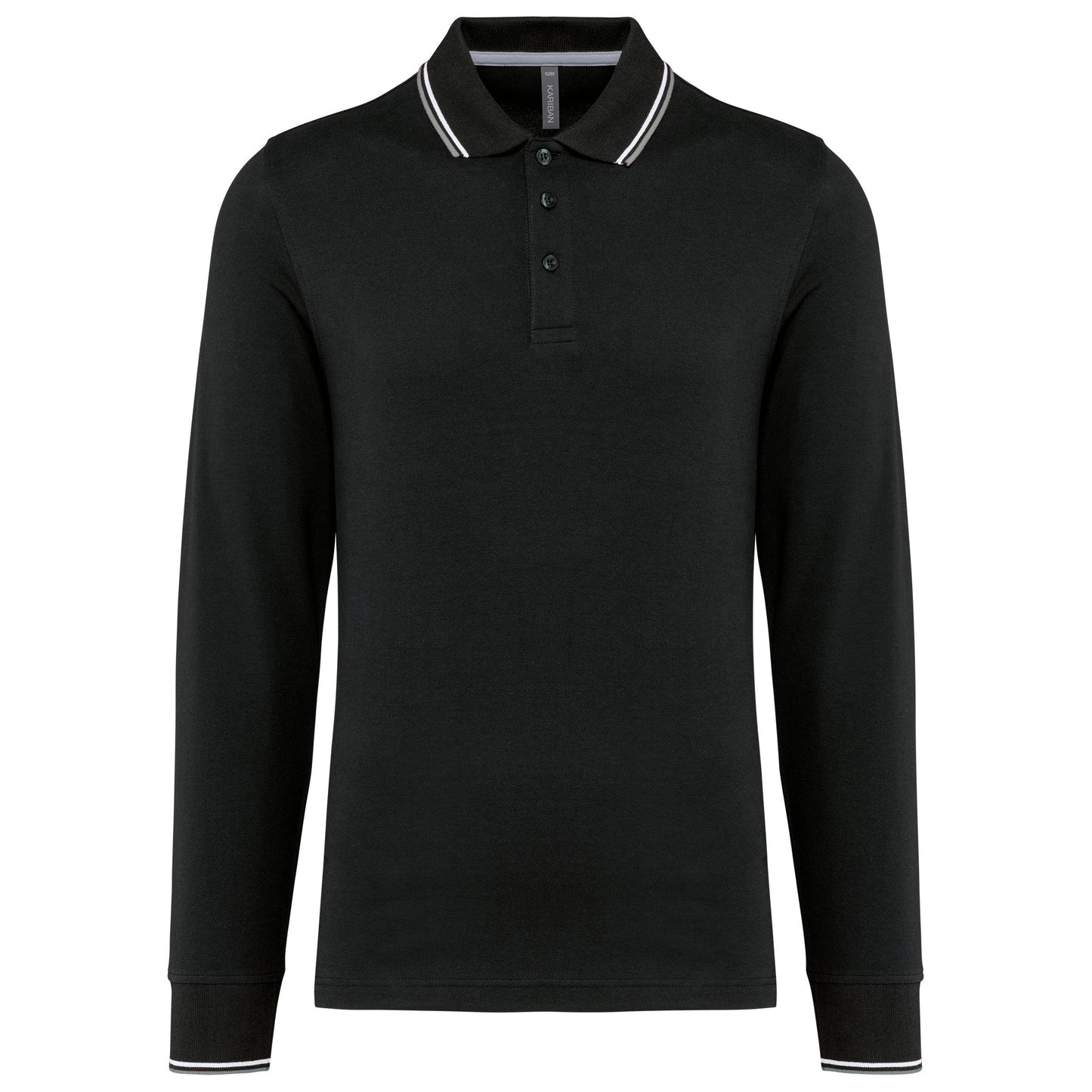 K280 - Polo piqué uomo maniche lunghe