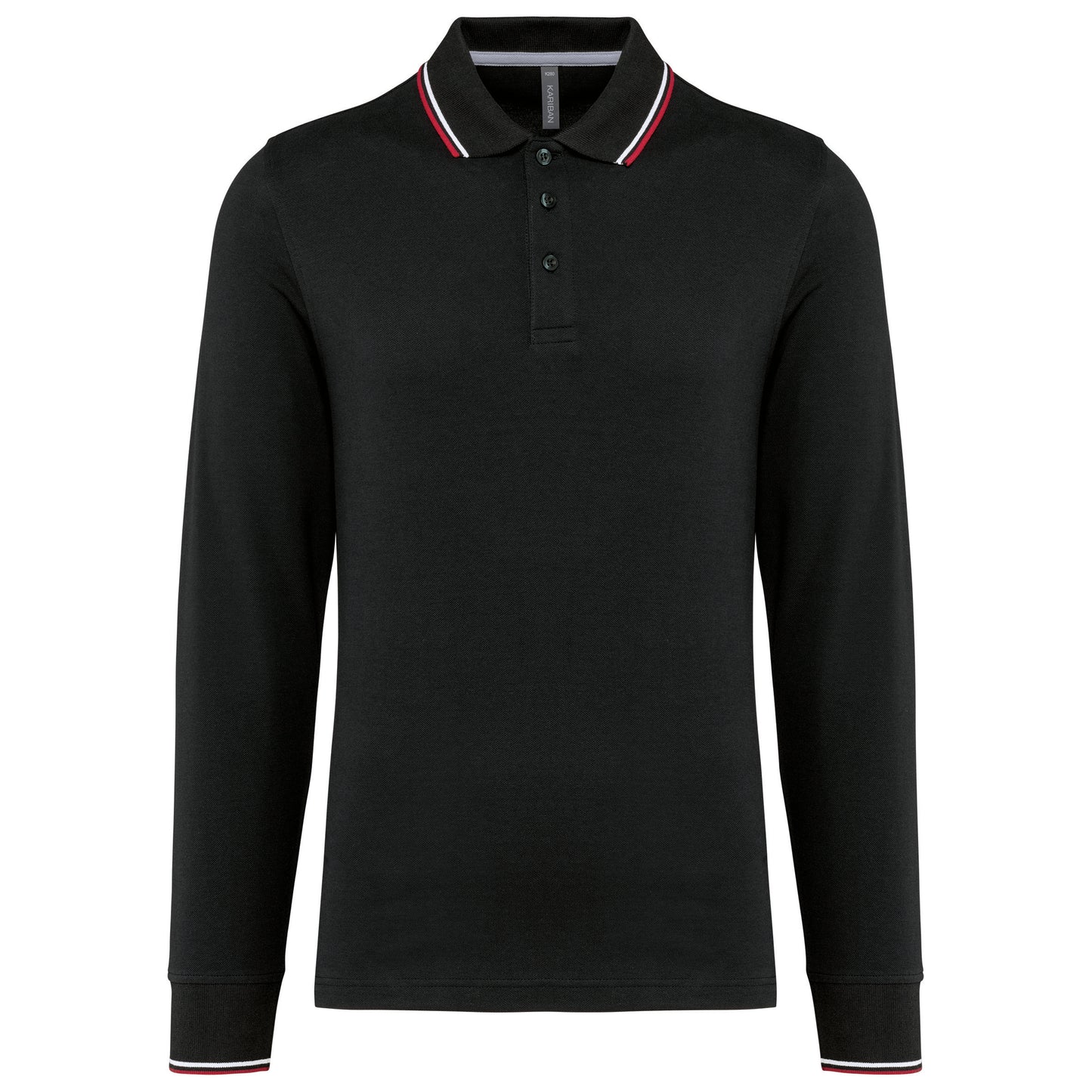 K280 - Polo piqué uomo maniche lunghe