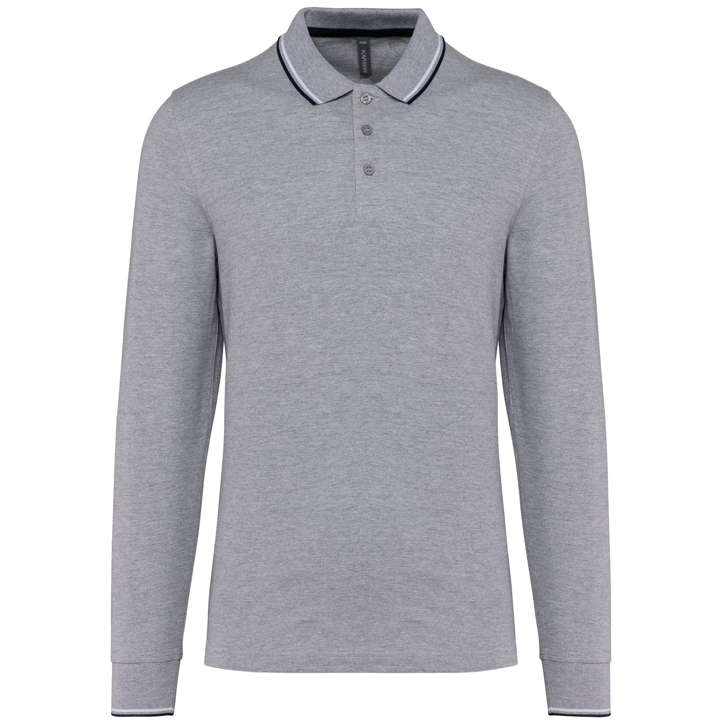 K280 - Polo piqué uomo maniche lunghe