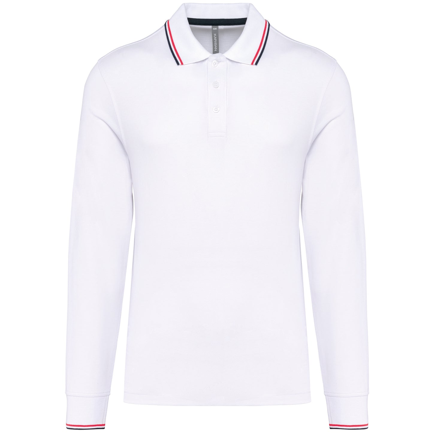 K280 - Polo piqué uomo maniche lunghe