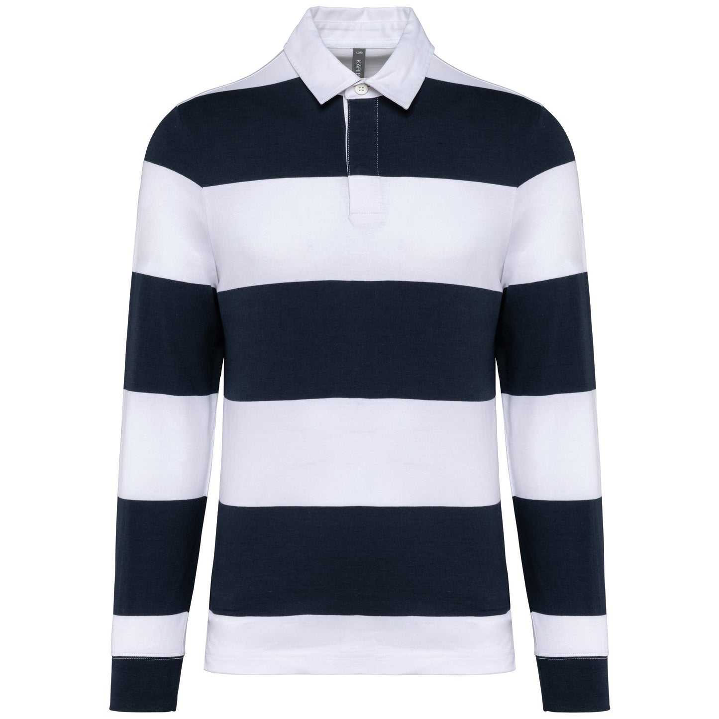 K285X - Polo rugby a righe maniche lunghe unisex