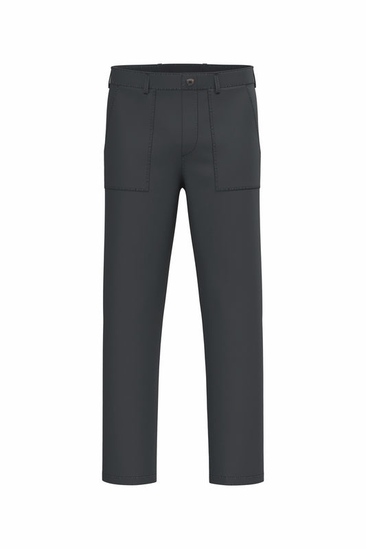 NS735 - Pantalone utility ecosostenibile slavato uomo