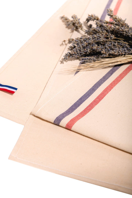K138 - Panno per stoviglie 2 righe "Origine France Garantie"