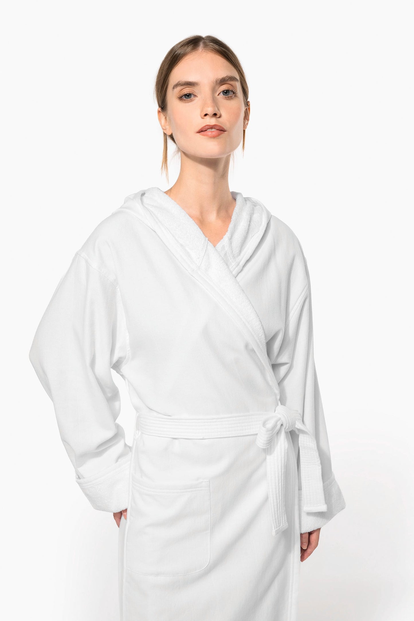 K140CXX - Accappatoio da bagno con cappuccio Bio