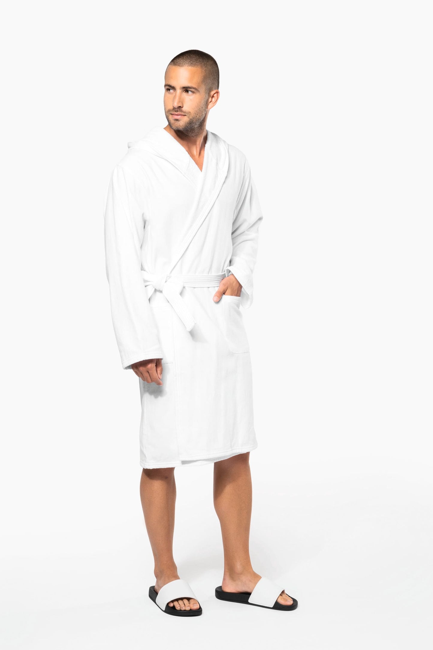 K140C - Accappatoio da bagno con cappuccio Bio