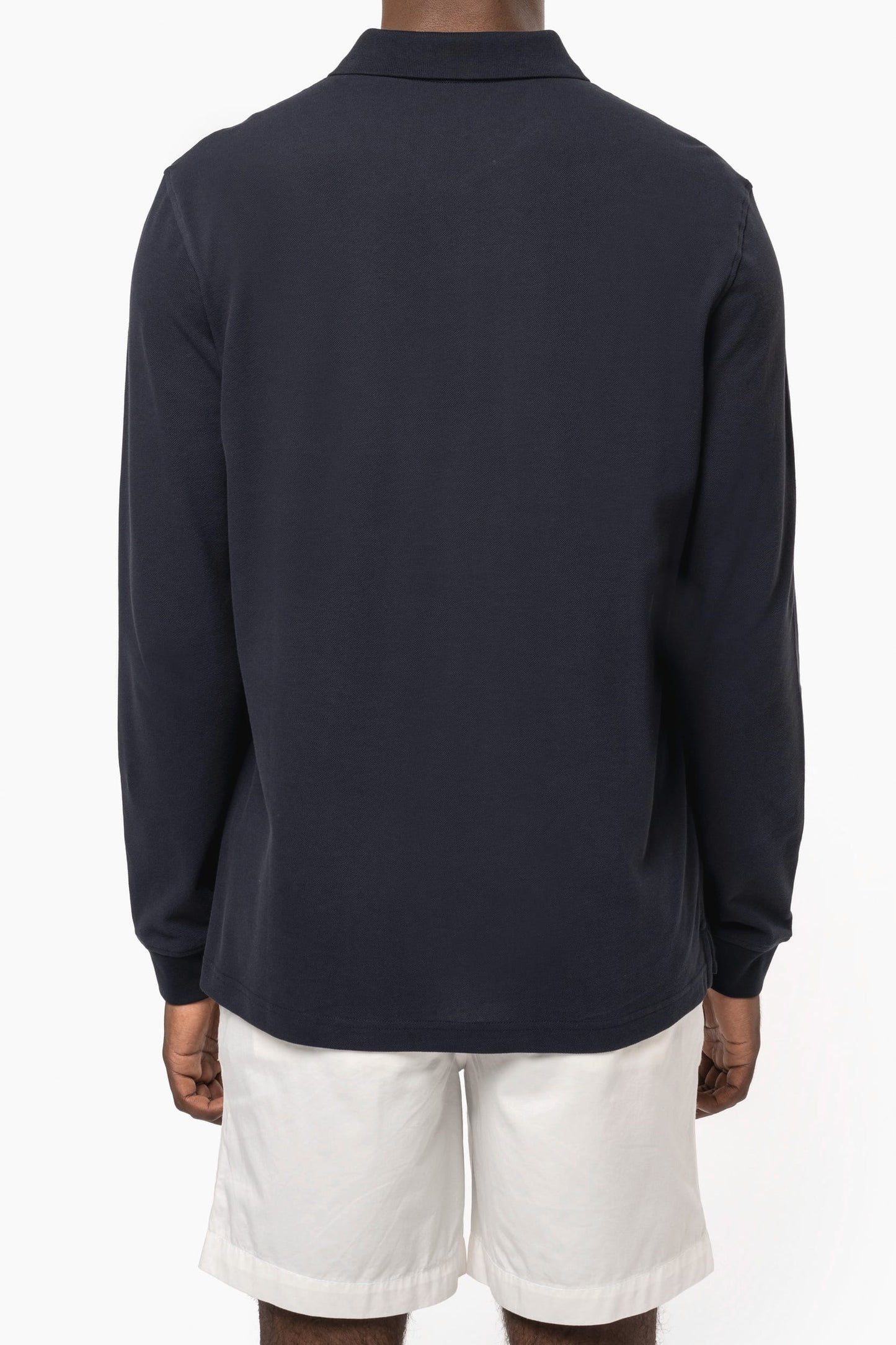 K2027C - Polo uomo in piqué biologico 180 a maniche lunghe
