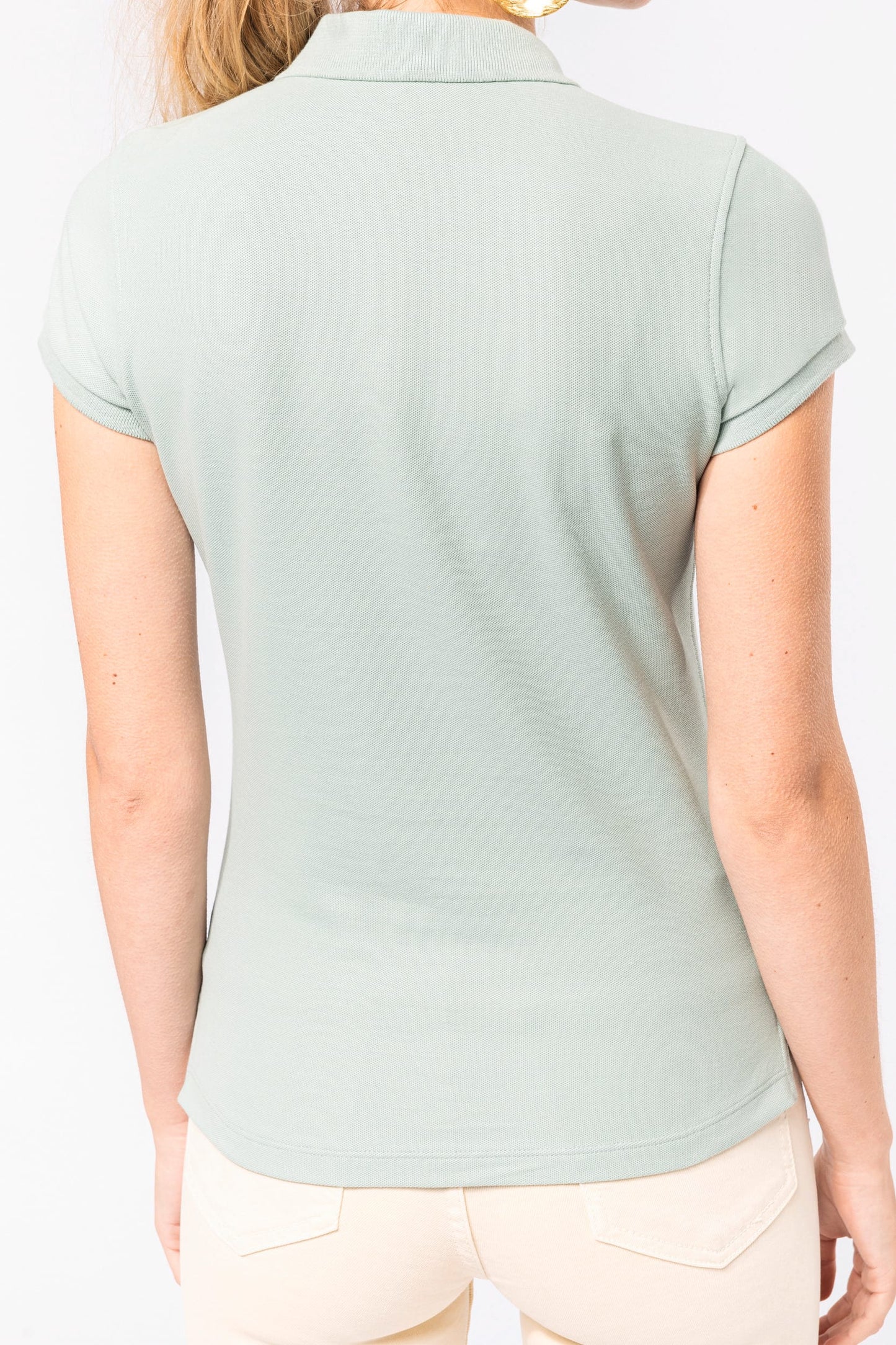K210C - Polo piqué BIO donna manica corta
