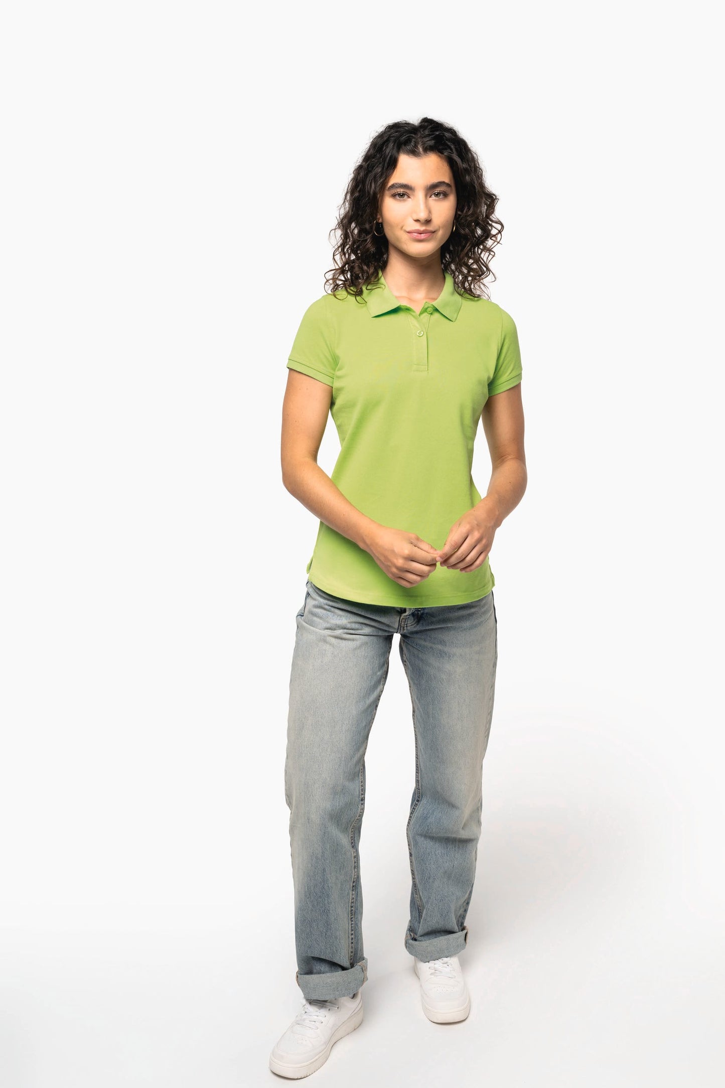 K242 - Polo piqué donna manica corta