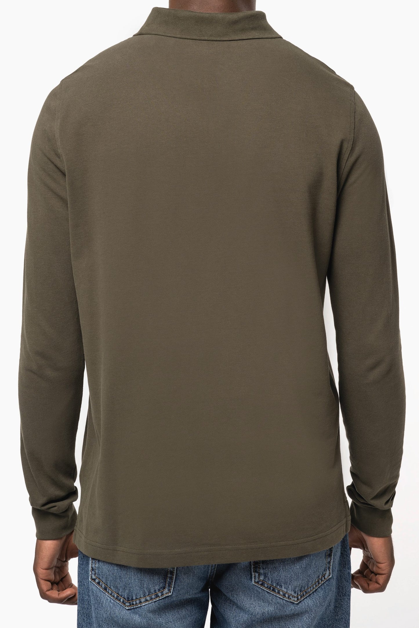 K243 - Polo piqué uomo manica lunga