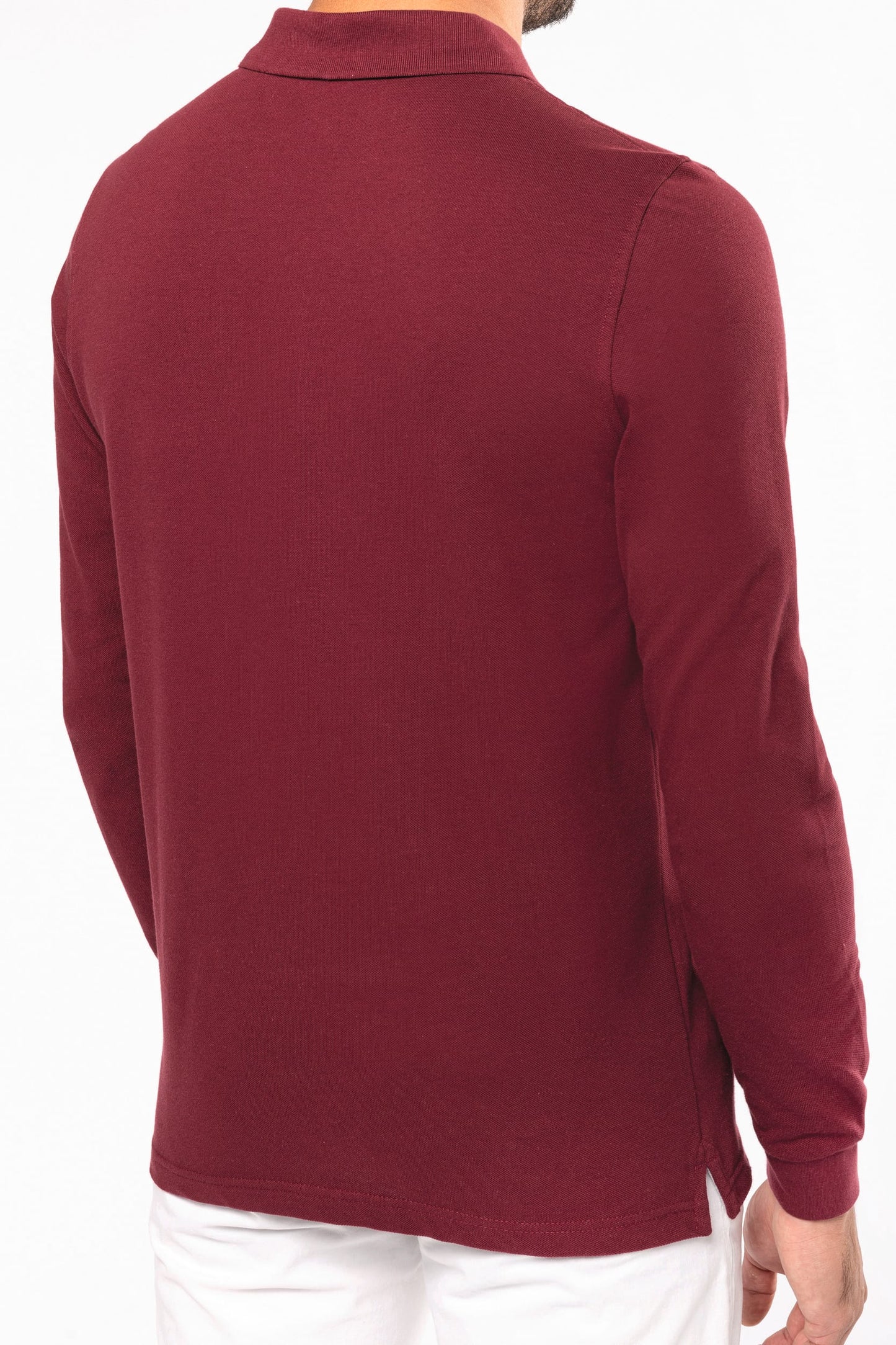 K243 - Polo piqué uomo manica lunga