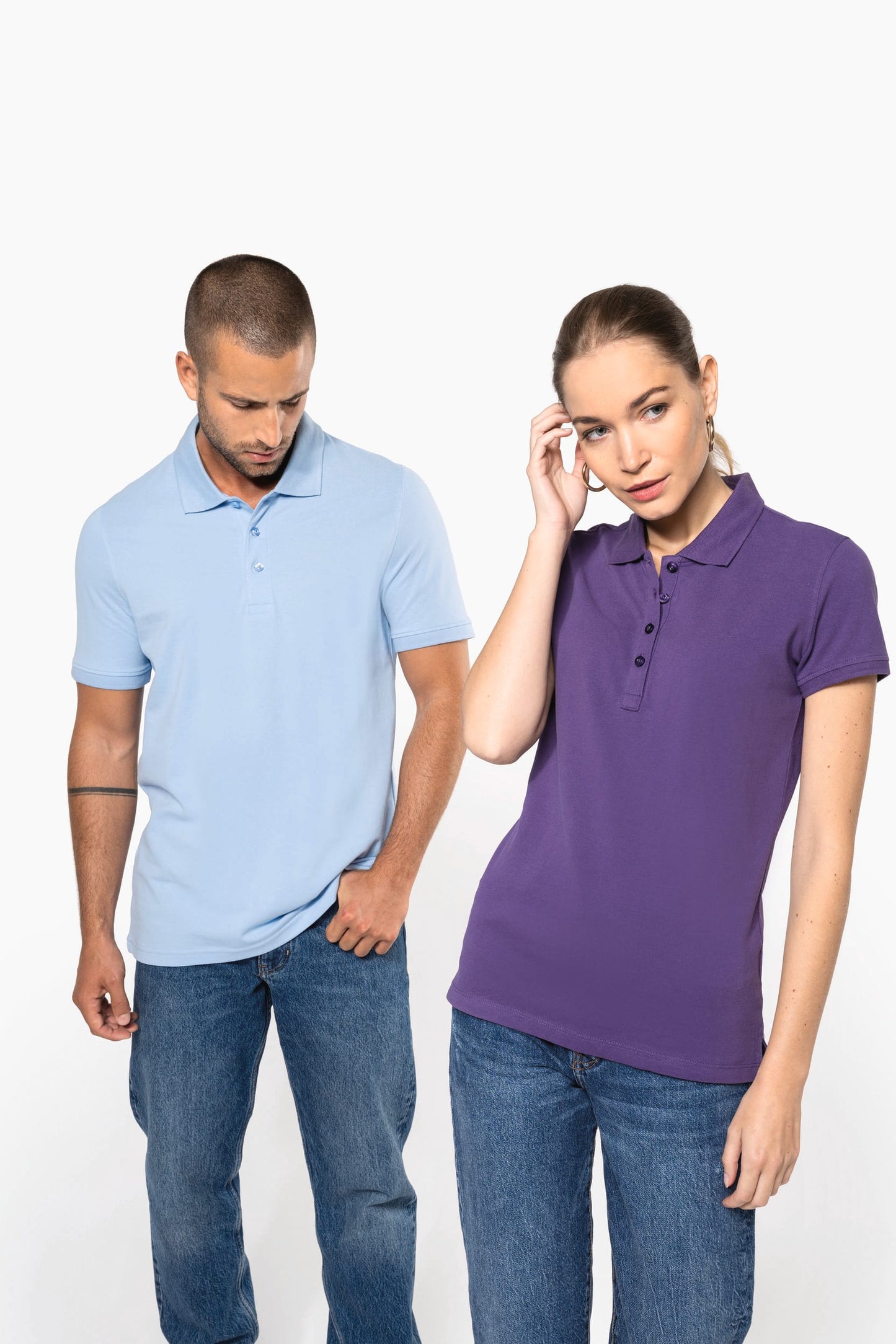 K255 - Polo piqué donna manica corta