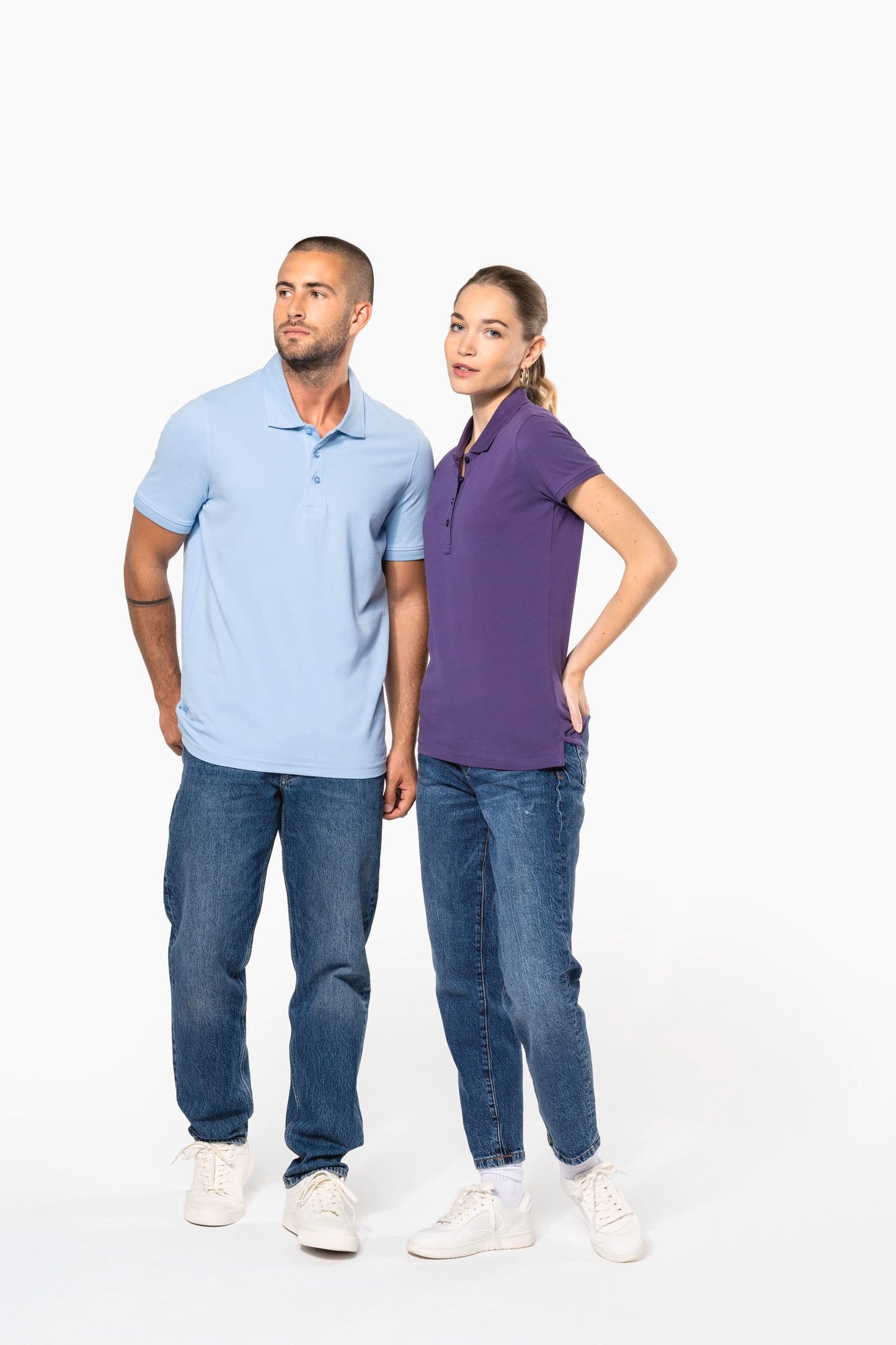 K255 - Polo piqué donna manica corta