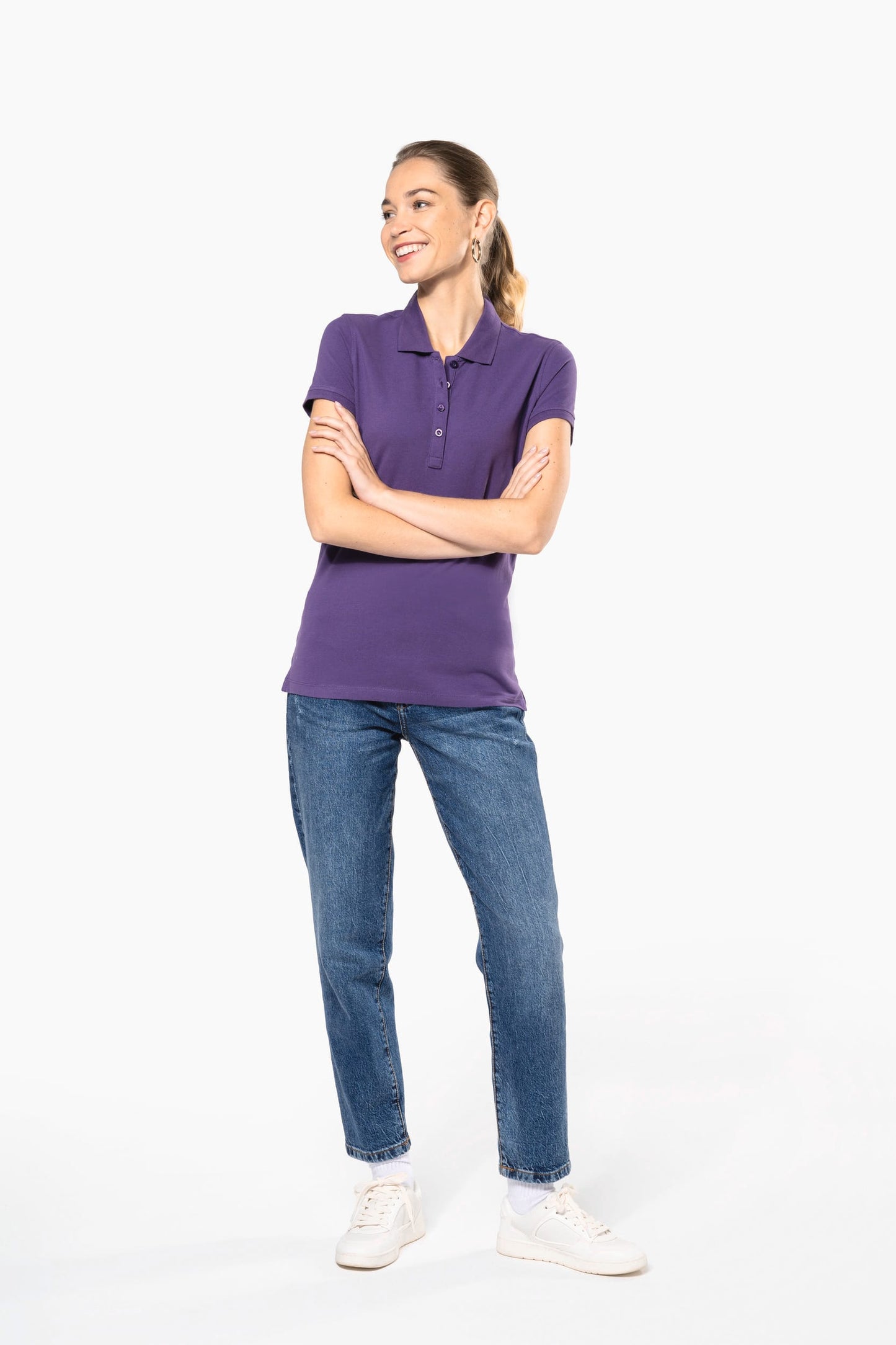 K255 - Polo piqué donna manica corta
