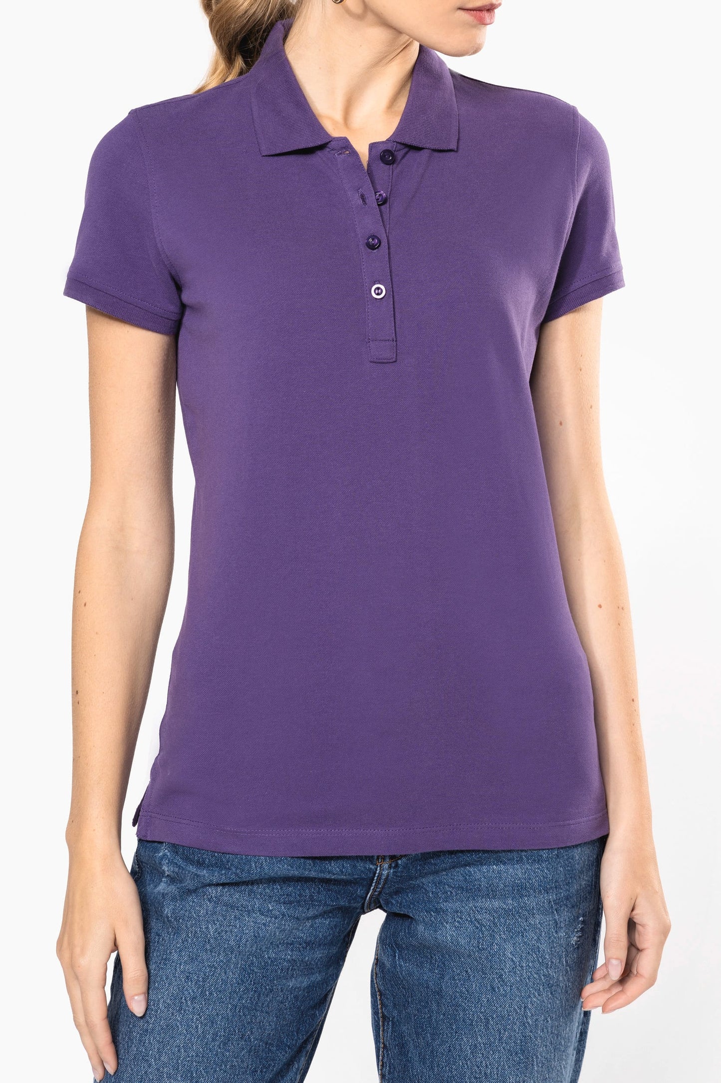 K255 - Polo piqué donna manica corta