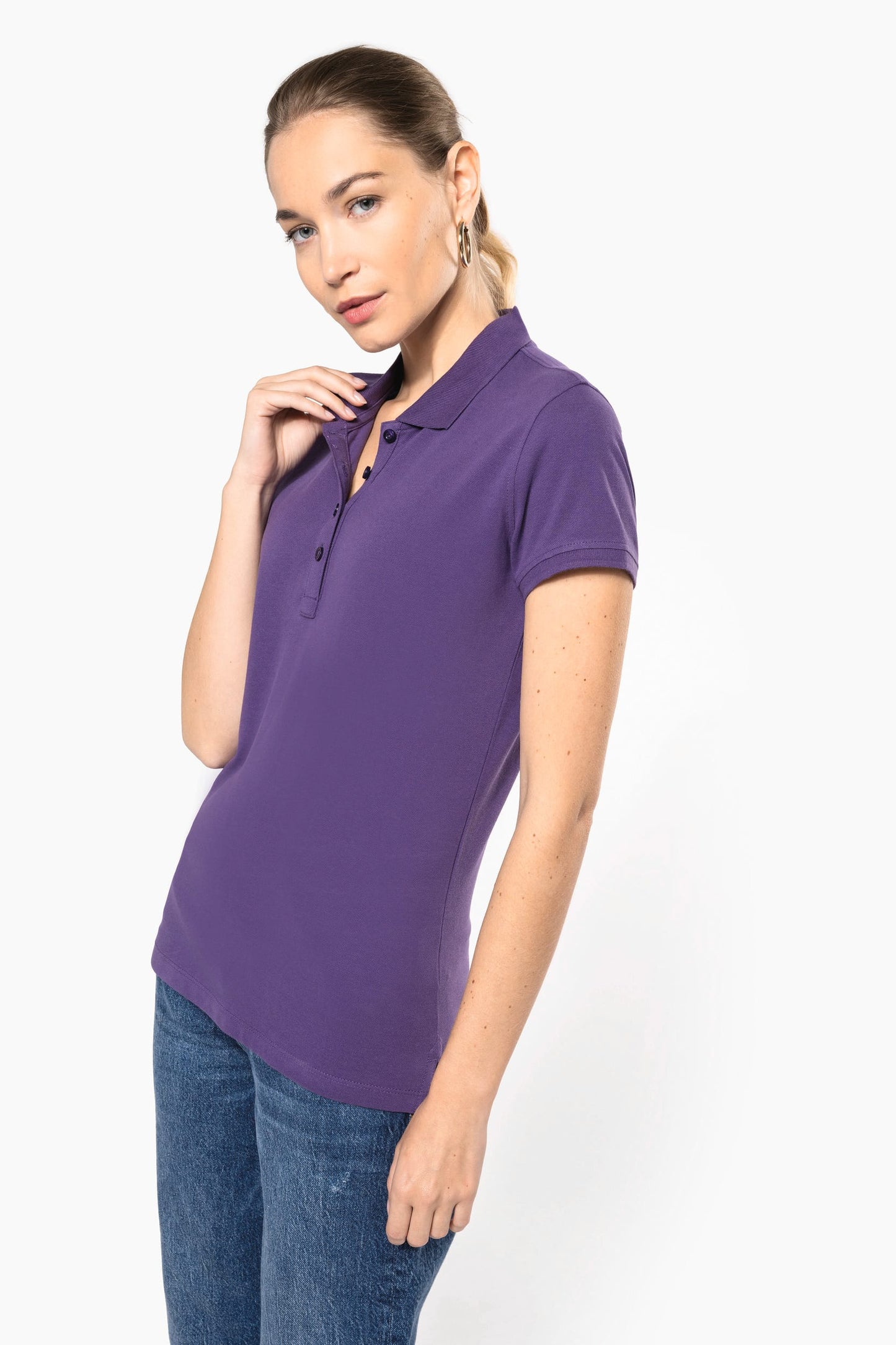 K255 - Polo piqué donna manica corta
