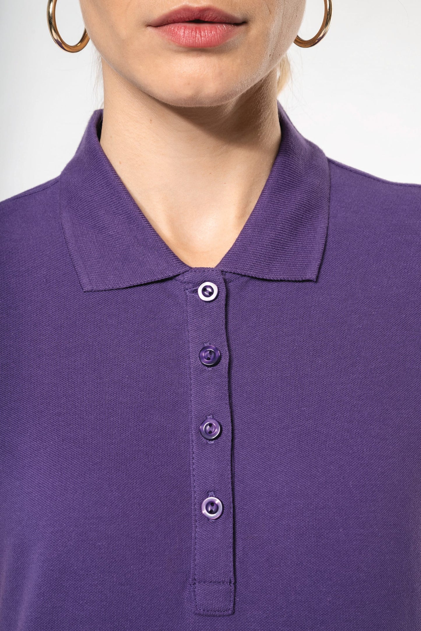 K255 - Polo piqué donna manica corta