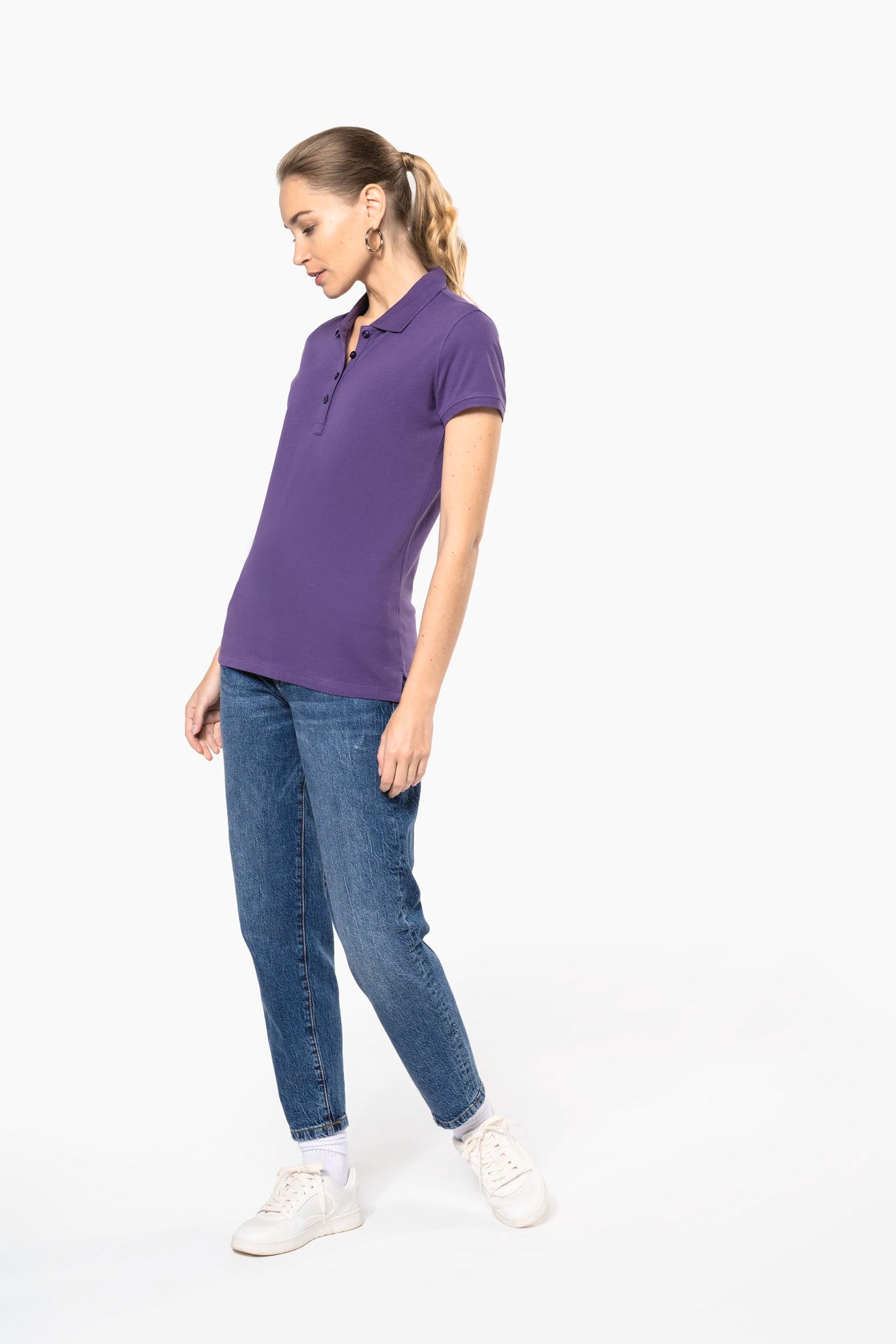 K255 - Polo piqué donna manica corta