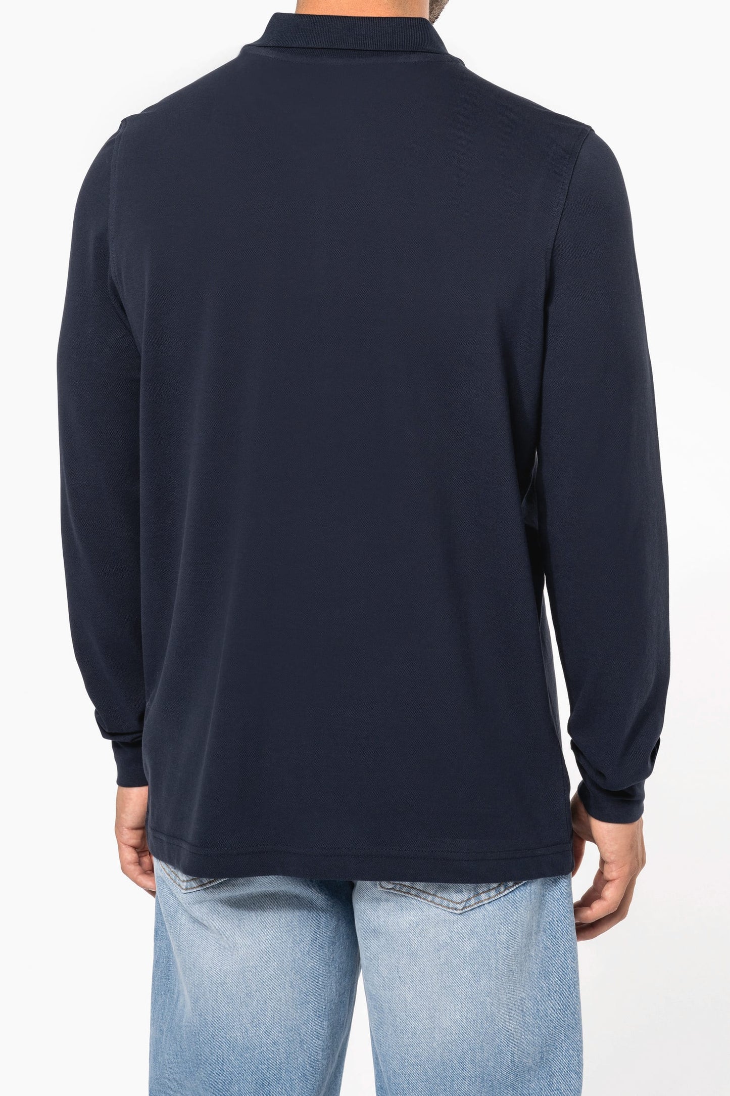 K256 - Polo piqué uomo manica lunga